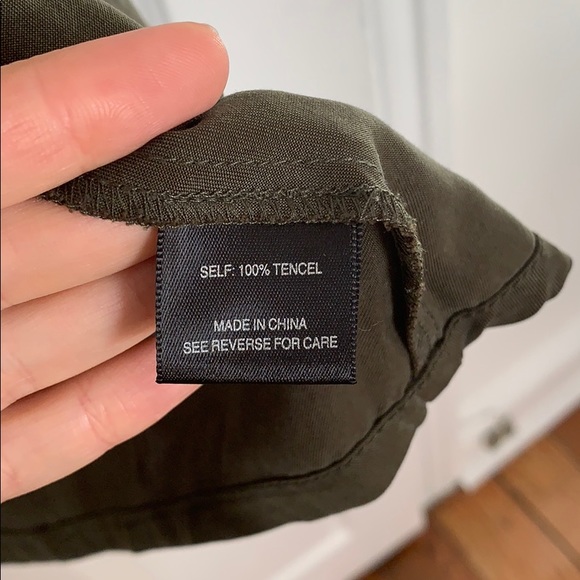 Barneys dark green button down shirt with pockets - Picture 6 of 7